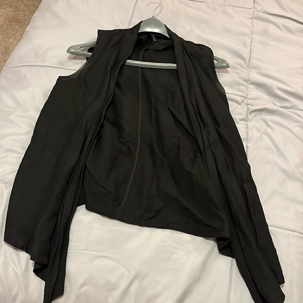 Black top vest/ scarf , Soft fabric, Light